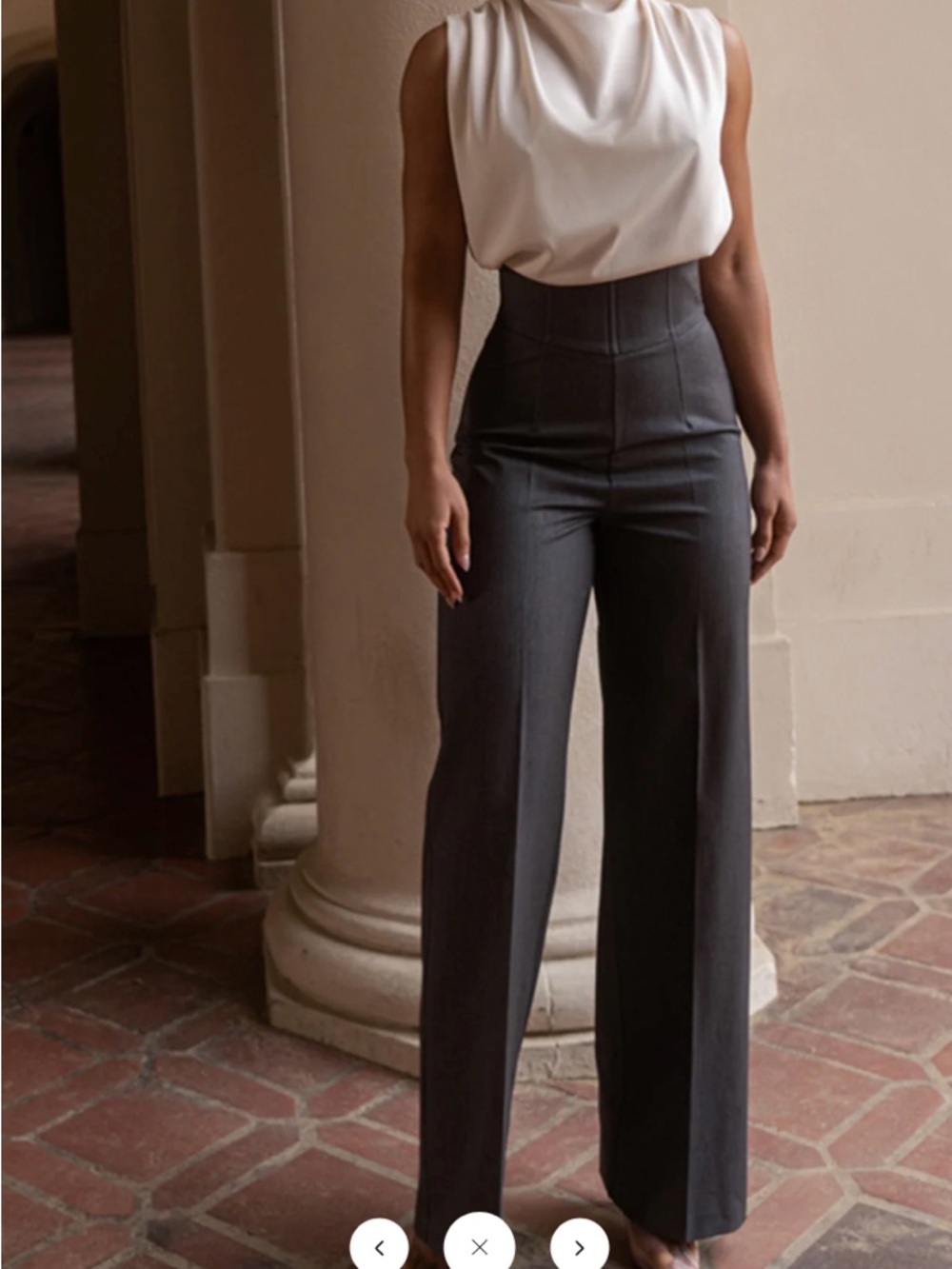 Commense High-Waist Straight Leg Pants - XL Black